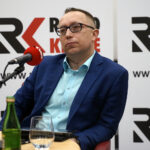 Studio Polityczne Radia Kielce. Na zdjęciu: Artur Gierada, poseł Platformy Obywatelskiej / Robert Felczak / Radio Kielce