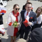 Na zdjęciu: Marianna Noworycka-Gniatkowska - kielecka radna i Dominik Tarczyński - kandydat PiS do Parlamentu Europejskiego / Piotr Kwaśniewski / Radio Kielce