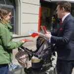 Na zdjęciu: Dominik Tarczyński - kandydat PiS do Parlamentu Europejskiego / Piotr Kwaśniewski / Radio Kielce