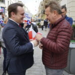 Na zdjęciu: Dominik Tarczyński - kandydat PiS do Parlamentu Europejskiego / Piotr Kwaśniewski / Radio Kielce