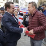 Na zdjęciu: Dominik Tarczyński - kandydat PiS do Parlamentu Europejskiego / Piotr Kwaśniewski / Radio Kielce