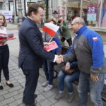 Na zdjęciu: Dominik Tarczyński - kandydat PiS do Parlamentu Europejskiego / Piotr Kwaśniewski / Radio Kielce