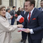 Na zdjęciu: Dominik Tarczyński - kandydat PiS do Parlamentu Europejskiego / Piotr Kwaśniewski / Radio Kielce