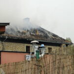 Pożar budynku "Lipowy Dwór" w Kompleksie Świętokrzyska Polana / Karol Żak / Radio Kielce