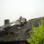 Pożar budynku "Lipowy Dwór" w Kompleksie Świętokrzyska Polana / Karol Żak / Radio Kielce