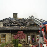 Pożar budynku "Lipowy Dwór" w Kompleksie Świętokrzyska Polana / Karol Żak / Radio Kielce