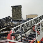 Pożar budynku "Lipowy Dwór" w Kompleksie Świętokrzyska Polana / Karol Żak / Radio Kielce