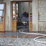 Pożar budynku "Lipowy Dwór" w Kompleksie Świętokrzyska Polana / Karol Żak / Radio Kielce