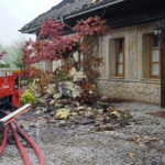 Pożar budynku "Lipowy Dwór" w Kompleksie Świętokrzyska Polana / Karol Żak / Radio Kielce