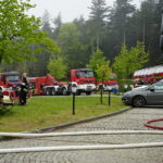 Pożar budynku "Lipowy Dwór" w Kompleksie Świętokrzyska Polana / Karol Żak / Radio Kielce