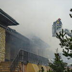 Pożar budynku "Lipowy Dwór" w Kompleksie Świętokrzyska Polana / Karol Żak / Radio Kielce