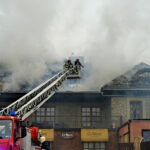 Pożar budynku "Lipowy Dwór" w Kompleksie Świętokrzyska Polana / Karol Żak / Radio Kielce