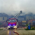 Pożar budynku "Lipowy Dwór" w Kompleksie Świętokrzyska Polana / Karol Żak / Radio Kielce