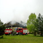 Pożar budynku "Lipowy Dwór" w Kompleksie Świętokrzyska Polana / Karol Żak / Radio Kielce