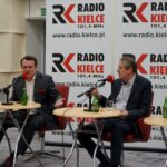 Studio Polityczne. Na zdjęciu (od lewej): Dominik Tarczyński – PiS i Eligiusz Mich – PO / Karol Żak / Radio Kielce