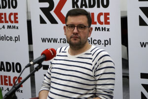 Studio Polityczne Radia Kielce. Na zdjęciu Mateusz Żukowski, Nowoczesna / Aneta Cielibała-Gil / Radio Kielce
