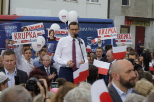 Premier Mateusz Morawiecki w Wodzisławiu / Piotr Kwaśniewski / Radio Kielce