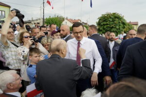Premier Mateusz Morawiecki w Wodzisławiu / Piotr Kwaśniewski / Radio Kielce