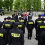 Ślubowanie nowo przyjętych policjantów / Piotr Kwaśniewski / Radio Kielce