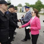 Ślubowanie nowo przyjętych policjantów / Piotr Kwaśniewski / Radio Kielce