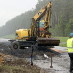 Wywrócona ciężarówka na "siódemce" / Monika Miller / Radio Kielce