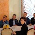 Przyjmo, gmina Miedziana Góra. Konferencja wiceminister Anny Krupki podsumowująca kampanię do PE / Michał Kita / Radio Kielce