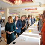 Przyjmo, gmina Miedziana Góra. Konferencja wiceminister Anny Krupki podsumowująca kampanię do PE / Michał Kita / Radio Kielce