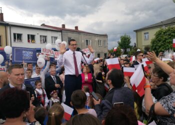 Premier Mateusz Morawiecki w Wodzisławiu / Piotr Kwaśniewski / Radio Kielce