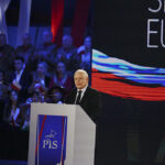 Kraków. Regionalna konwencja Prawa i Sprawiedliwości. Na zdjęciu Jarosław Kaczyński prezes, PiS / Jarosław Kubalski / Radio Kielce