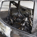 Kielce. Pożar auta na węźle "Kielce Zachód" / Jarosław Kubalski / Radio Kielce