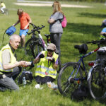 Borków. Finał Rodzinnej Majówki Rowerowej z Kielc do Borkowa / Jarosław Kubalski / Radio Kielce