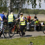 Borków. Finał Rodzinnej Majówki Rowerowej z Kielc do Borkowa / Jarosław Kubalski / Radio Kielce