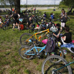 Borków. Finał Rodzinnej Majówki Rowerowej z Kielc do Borkowa / Jarosław Kubalski / Radio Kielce