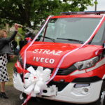 90 lat OSP Grzymała, przekazanie nowego samochodu i gminny dzień strażaka w Grzymale, w gminie Tuczępy / Marta Gajda / Radio Kielce