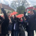 100 lat Polskiego Czerwonego krzyża. Happening w Sandomierzu / Grażyna-Szlęzak-Wójcik / Radio Kielce