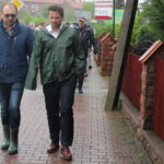 Grzegorz Schetyna w Kazimierzy Wielkiej. Z prawe: Rafał Trzaskowski, prezydent Warszawy / Marta Gajda / Radio Kielce