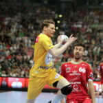 29.05.2016. Final Four Ligi Mistrzów. Mecz Vive Tauron Kielce - MVM Veszprem. Tobias Reichmann / Jarosław Kubalski / Radio Kielce