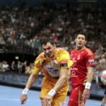 29.05.2016. Final Four Ligi Mistrzów. Mecz Vive Tauron Kielce - MVM Veszprem. Krzysztof Lijewski / Jarosław Kubalski / Radio Kielce