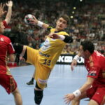 29.05.2016. Final Four Ligi Mistrzów. Mecz Vive Tauron Kielce - MVM Veszprem. Julen Aginagalde / Jarosław Kubalski / Radio Kielce