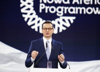 23.02.2019 Warszawa. Konwencja Prawa i Sprawiedliwości. Premier Mateusz Morawiecki / Jarosław Kubalski / Radio Kielce