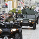 03.05.2019 Kielce. Obchody rocznicy uchwalenia Konstytucji 3 Maja. Defilada ulicą Sienkiewicza / Jarosław Kubalski / Radio Kielce