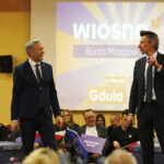 07.05.2019 Kielce. Robert Biedroń i Maciej Gdula (jedynka Wiosny w okręgu małopolsko - świętokrzyskim w wyborach do PE) spotykali się z mieszkańcami / Jarosław Kubalski / Radio Kielce