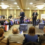 07.05.2019 Kielce. Robert Biedroń i Maciej Gdula (jedynka Wiosny w okręgu małopolsko - świętokrzyskim w wyborach do PE) spotykali się z mieszkańcami / Jarosław Kubalski / Radio Kielce