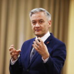 07.05.2019 Kielce. Robert Biedroń i Maciej Gdula (jedynka Wiosny w okręgu małopolsko - świętokrzyskim w wyborach do PE) spotykali się z mieszkańcami / Jarosław Kubalski / Radio Kielce