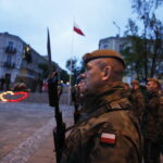 12.05.2019 Kielce. Plac Wolności. Uroczystości pod pomnikiem Józefa Piłsudskiego w 84. rocznice jego śmierci / Jarosław Kubalski / Radio Kielce