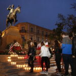 12.05.2019 Kielce. Plac Wolności. Uroczystości pod pomnikiem Józefa Piłsudskiego w 84. rocznice jego śmierci / Jarosław Kubalski / Radio Kielce