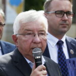 17.05.2019 Kielce. Konferencja PiS na Placu Artystów. Poseł Kszysztof Lipiec / Jarosław Kubalski / Radio Kielce