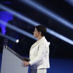 Regionalna konwencja PiS przed wyborami do Parlamentu Europejskiego. Na zdjęciu wicepremier Beata Szydło / Jarosław Kubalski / Radio Kielce