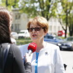 Regionalna konwencja PiS przed wyborami do Parlamentu Europejskiego. Na zdjęciu poseł PiS Maria Zuba / Jarosław Kubalski / Radio Kielce