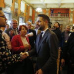 21.05.2019 Kielce.Wiceminister sprawiedliwości i kandydat na europosła Patryk Jaki spotkał się z mieszkańcami w WDK / Jarosław Kubalski / Radio Kielce